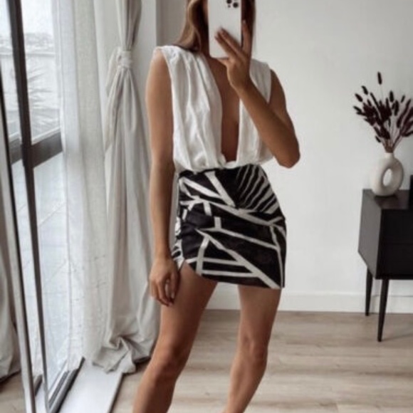 Zara Print Skirt - Picture 1 of 3